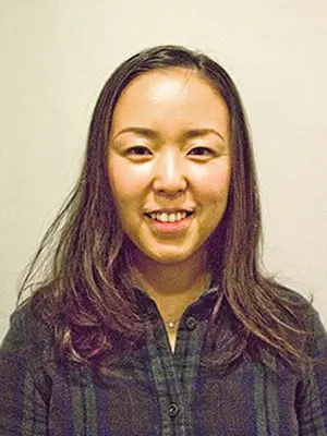 細い髪のロングのペタンコなロングヘアー ビフォア画像