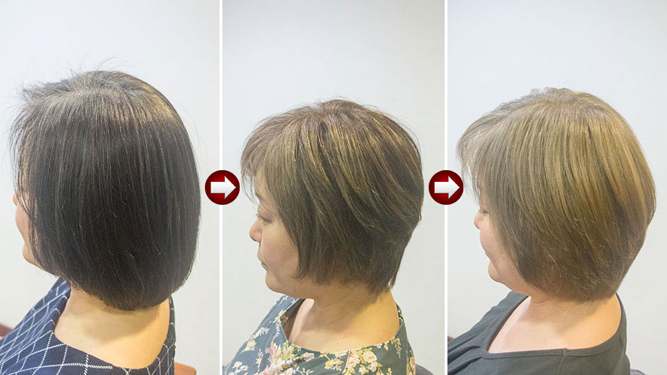 ヘナを1年かけて明るく染め直す