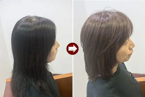 明るい白髪染めにする