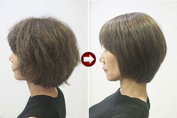 縮毛の縮毛矯正