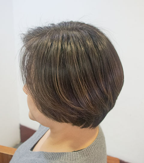 美容室の白髪染めでツヤツヤ