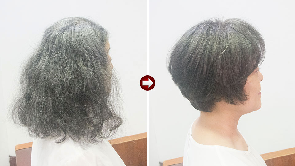 くせ毛 ショート カット ビフォーアフター 自然にまとまる髪型