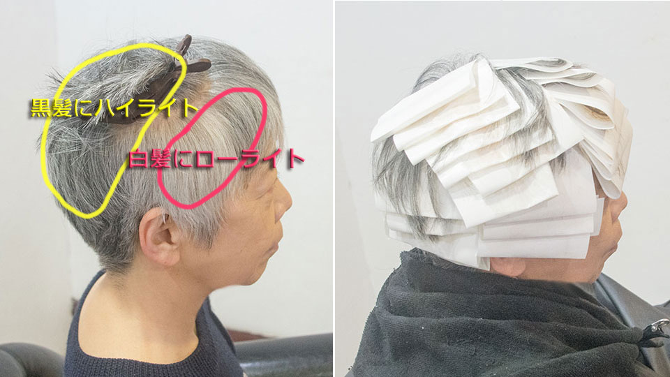 カラー方法をミックスした例